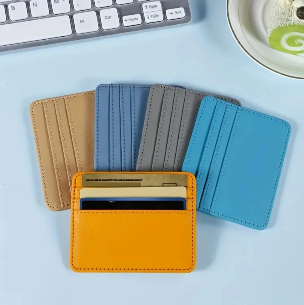 Bank Card Holder with Multiple Card Slots Slim and Convenient Jogging Beach